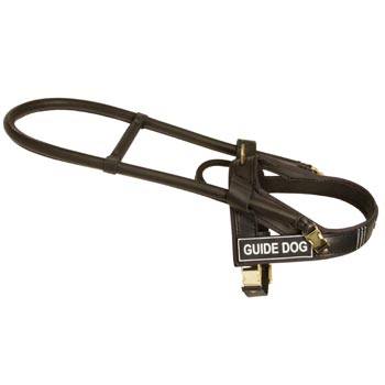 Dog Guid Harness Leather for Dog Assistance