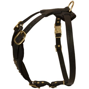 Easy Adjustable Leather Dog Harness