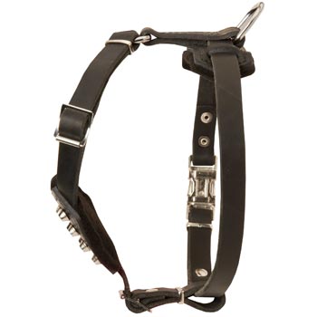 Leather Dog Puppy Harness for Comfy Walking