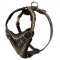 Painted Leather Dog Harness for Walking and Training