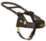 Guide and Assistance Leather Dog Harness