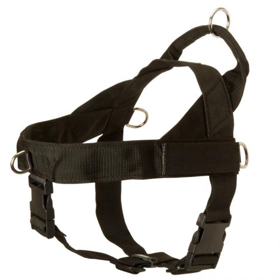 Dog Harness Nylon with Patches - Click Image to Close