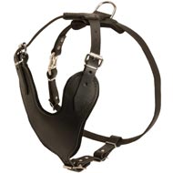 Adjustable Leather Dog Harness for Attack / Agitation Training