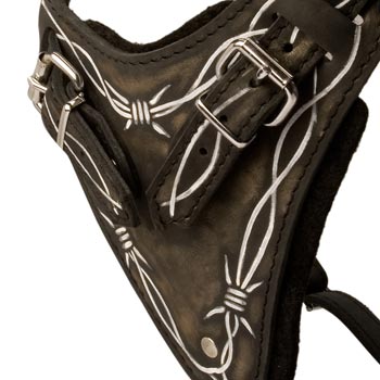 Padded Chest Plate of Dog Harness